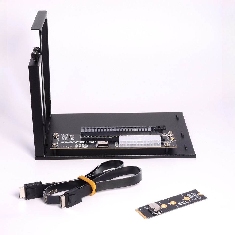 ADT PCIe 4.0 64Gbps OcuLink بط - مراجعة Oculink Egpu Dock Graphics Card وسعره